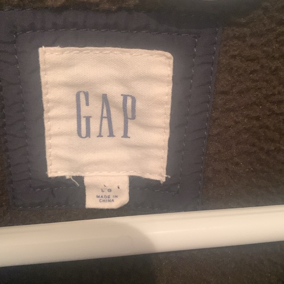 Fantastic Heavy Full Zip Gap Fleece w/ 3 front zip pockets SZ L Perfect for ❄️ - Picture 3 of 5